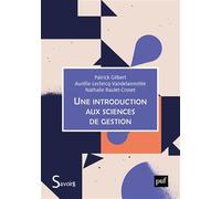 Une introduction aux sciences de gestion