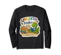 Unearth a Story Summer Library Reading 2026 Dinosaur Prize Maglia a Manica