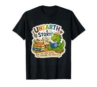 Unearth a Story Summer Library Reading 2026 Dinosaur Prize Maglietta
