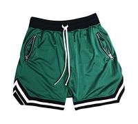 UNeedVog Pantaloncini da Maschere per Palestra Traspiranti da Uomo con La Tasca con Cerniera con Tasca con