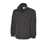 Un lothing UC601 - Giacca in micro pile con zip intera (380 g/m²), colore antracite, taglia M