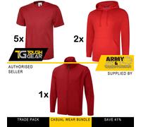 Uneek Pack Da Lavoro: 2 Felpe, 5 T-Shirt, 1 Giacca Softshell Uniforme Kit