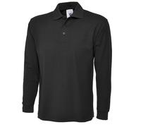 Uneek Polo Shirt A Maniche Lunghe Con Collo Per Lavoro Casual Tempo Libero