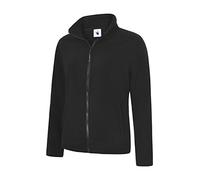 Uneek UC608 - Giacca in pile da donna classica con zip intera, Nero, 4XL