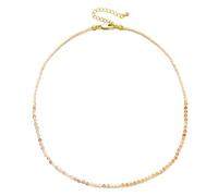 Un'elegante collana di perline che fa dichiarazione. Bella, versatile, può essere indossata con qualsiasi cosa, adjustable, Zirconia cubica
