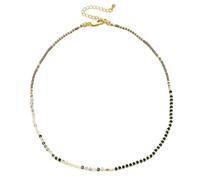 Un'elegante collana di perline che fa dichiarazione. Bella, versatile, può essere indossata con qualsiasi cosa, adjustable, Zirconia cubica