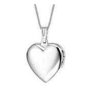 Unendlich U Collana da donna con medaglione alla moda apribile a forma di cuore, con portafoto per due immagini, realizzato in acciaio INOX (possibilità di incisione), acciaio inossidabile, colore: rosa, cod. IJ-208-p-necklace