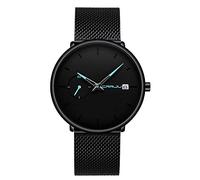 Unendlich U Infinite U- Moda Orologi da Polso per Uomo Hollow Dial Fashion Orologio Sportivo con Lancetta Bianca, in Acciaio Inossidabile Casual Impermeabile