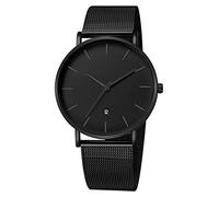 Unendlich U Infinite U-Watch Impermeabile per Gli Uomini Orologi Analogici al Quarzo Orologi Lussuosi Moda Casual Orologio Rotondo Nero Data Resistente all'acqua
