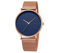 Unendlich U Infinity U-Watch Casual Classic in Acciaio Inossidabile per Uomo Donna con Cinturino in Maglia Milanese Orologio Analogico al Quarzo Casual Resistente all'acqua in Oro Rosa