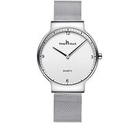 Unendlich U Infinity U-Watch Couple Orologio al quarzo ultrasottile per donna Moda Casual Orologi da polso Idea regalo in acciaio inossidabile impermeabile per coppia