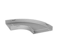 Unex 66110 U23 X parete titolare della curva 90 °, Grigio, 60 mm altezza x larghezza 100 mm, pacchetto di 2