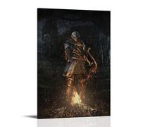 UNFANRWZW Dark Souls Game Bonfire 1, poster decorativo da parete, per soggiorno, camera da letto, decorazione moderna per camera da letto, 40 x 60 cm