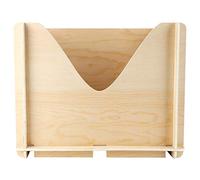 Unfinished Wooden Storage Box | DIY Craft Organizer for Home Decor/Essential Oils/Cosmetics | 15x12x10.6 Inches with Hollow Handles