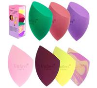 Unfovi Set di 7 spugne per trucco, ultra morbide, senza lattice, per fondotinta, liquidi, crema e cipria, spugne professionali multiuso per una miscelazione e un contorno impeccabili (multicolore)