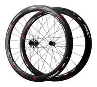 UNFRASLOP 50Mm Ruote per Bicicletta da Strada 700C in Fibra di Carbonio Cerchio V Brake 50MM Ruote per Bicicletta da Corsa 25Mm Larghezza per 7-12 velocità Solo 1830G Matte