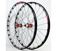 UNFRASLOP MTB Bicicletta Cerchi 26 27,5 29 Pollici Freno A Disco Wheelset Sigillato Cuscinetto QR Bicicletta Anteriore E Posteriore Ruota 24 Fori 7-11 velocità Cassetta,Rosso,26inch
