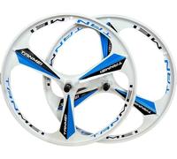 UNFRASLOP Set di Ruote in Magnesio per Mountain Bike 20/24/26/27,5/29 Pollici, Cerchi a 3 Razze, Set di Ruote Anteriore e Posteriore 100x135mm per Freni a Disco 6-9 velocità,Blu,29inch