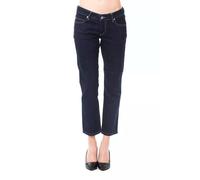 Ungaro Fever Blue Cotton Women Capri Jeans - W34