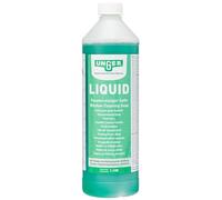 UNGER Detergente liquido per vetri (1 litro, concentrato, rapporto di miscelazione 1:100, pH neutro, vetri senza aloni, tappo di sicurezza, scala di dosaggio) FR100