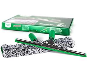 UNGER ErgoTec 2in1 set iniziale per la pulizia professionale dei vetri (incl. tergivetro e lavavetri da 35 cm) AK011A