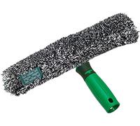 Unger ErgoTec Power - Lavastoviglie in Microfibra 100% Poliestere, con Manico a 2 componenti, Rivestimento in Velcro, per finestre Senza aloni, Colore: Nero BC450