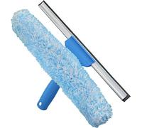 Unger, Lavavetri e spugnetta professionale 2 in 1, strumento per la pulizia delle finestre, 35,6 cm, uso commerciale e residenziale, striscia in microfibra