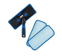 Unger ProClean - Pulitore per finestre per interni, strumento per la pulizia di finestre, vetri e specchi, risultati senza aloni, cuscinetti in microfibra riutilizzabili per la sostenibilità