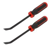 UNGFEI 2 pezzi 300 mm rosso scalpello leva strumento piede di porco con testa a impatto in metallo e impugnatura morbida in plastica per auto camion moto pneumatici sostituire
