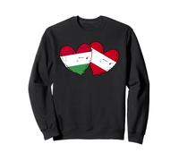 Ungheria Austria Bandiera Cuore Ungherese Patrimonio Austriaco Felpa