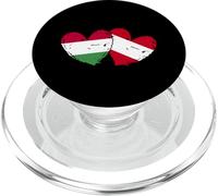 Ungheria Austria Bandiera Cuore Ungherese Patrimonio Austriaco PopSockets PopGrip per MagSafe