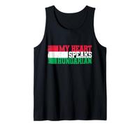 Ungheria My Heart Speaks Bandiera Ungherese Pride Magyar Canotta