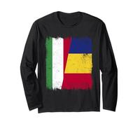 Ungheria Romania Mezza Bandiera Ungherese Romania Patrimonio Maglia a Manica
