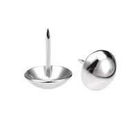 Unghia, Chiodi for tappezzeria, puntine da disegno, puntine da disegno in acciaio inossidabile, testa da 16 mm, colore argento, confezione da 30