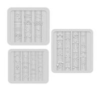 unghie 3 in silicone trasparente 3D | Stampo per resina da unghie Manicure, Viaggio, Casa, Studio, Nozze, Vacanza, Appuntamento, Laurea