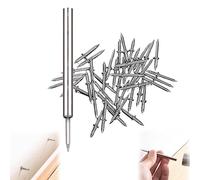 Unghie a doppia testa, 100 pezzi, filo per battiscopa a doppia testa, senza cuciture, senza cuciture, senza traccia, chiodi in corno di pecora, viti di sicurezza invisibili, con strumento specifico
