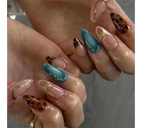 Unghie a mandorla Suggerimenti Unghie finte Colle sulle Unghie Stick On Nails Premere sulle Unghie Unghie Artificiali Unghie