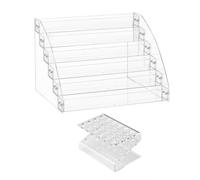 Unghie Acriliche Lucide Organizzato 6 Livelli Espositore Portaspazzolino Rack Per Oli Essenziali Supporto Cosmetico