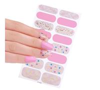 Unghie Adesivi Artificiali Gel Autoadesivi Striscia Chiodo Copertura Completa Impermeabile Lucidante Decorazione Strisce Gel Impermeabile Lucidante Con File