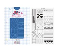 Unghie Art Stamping Plate Farfalla Design Template Immagini per Decors Piastre di Timbro Piastre Nail
