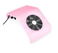 Unghie Arte Aspirapolvere Per Acrilico UV Gel Polacca Colla Unghie Aspirazione Polvere Collettore Elettrico Fan Pulizia Estrattore Macchina Salone Strumento Con Due Polvere Borse,Pink