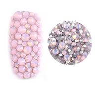 Unghie artificiali con mini brillantini: piccoli ciondoli decorativi lucidi con retro piatto per manicure e arte artificiale