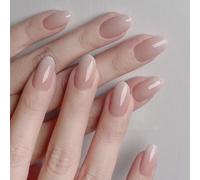 Unghie artificiali con punta francese Rivestimento scintillante Unghie artificiali per le donne Festa Evento Sociale Abiti Casual Decorazioni French Grad Press on