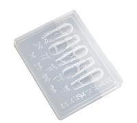 Unghie che goffrano lo strumento molle del silicone della muffa con i vari modelli per la qualità del salone facile pulito del chiodo