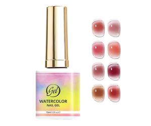 Unghie Con Inchiostro Marmorizzato - Colla A Lunga Durata, Gel Per Smalto Sfumato Cloud Da 15 Ml | Smalto Artistico Ad Asciugatura Rapida Per Donne E Ragazze, Per La, L'estate, San