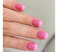 Unghie corte quadrate punte unghie finte colle sulle unghie stick sulle unghie premere sulle unghie unghie finte artificiali per donne ragazze