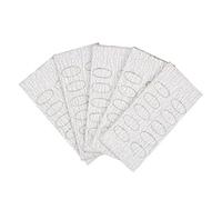 Unghie Cuticole Pusher - Carta vetrata adesiva Manicure Unghie Arte - Lucidatura Carta abrasiva 50Grit Fogli di carta vet