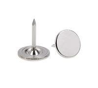 unghie dei pin， Puntine for tappezzeria, puntine da disegno, puntine decorative for mobili, 50 pezzi di chiodi for tappezzeria, 11 mm x 13 mm, chiodi for mobili a testa piatta, tono argento