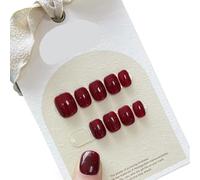 Unghie Finte 10Pcs Short Handmade Light Green Press On Nails Cat Eyes Pure Ballerina Decoration Wearable False Nails Full Cover Nail Tips Art(7-S)