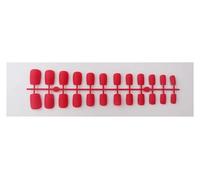 Unghie Finte 1PCS DIY Matte False Nails Square Head Frosted Press on Nail Tips Full Cover Artificial Fingernails Ballet Detachable No Glue(Color23)